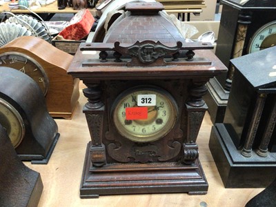 Lot 737 - Three early 20th Century mantel clocks