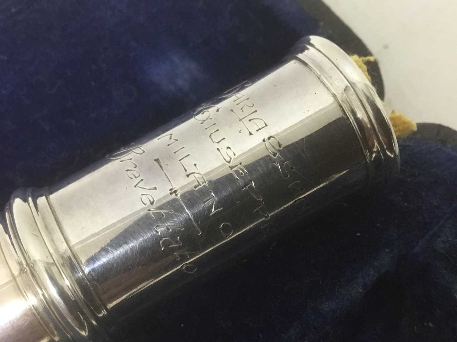 Lot 2110 Early 20th century Italian silver flute by