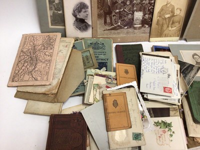 Lot 94 - Assorted ephemera, including postcards, photographs, greetings cards, motorbike and automobile leaflets, Victorian and later