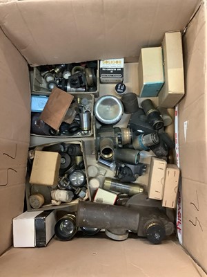 Lot 2153 - Box of lenses etc