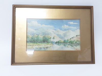 Lot 766 - Selection of pictures including watercolour in glazed gilt frame (qty)