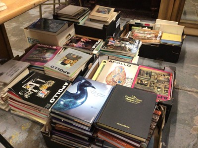 Lot 744 - Large quantity of art catalogues, books and magazines, mostly Apollo, Grosvenor House, etc