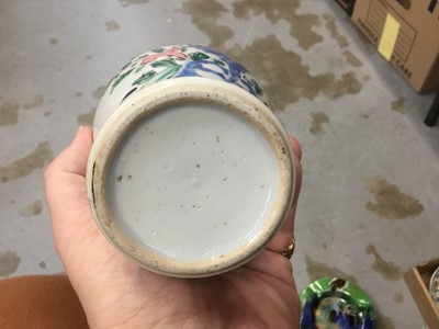 Lot 773 - 19th century Derby porcelain cups and saucers, Carlton Ware ashtray, German porcelain lamp in the form of an elephant and other decorative ceramics