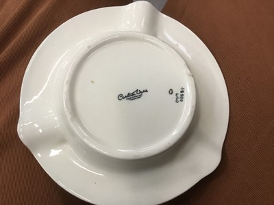 Lot 773 - 19th century Derby porcelain cups and saucers, Carlton Ware ashtray, German porcelain lamp in the form of an elephant and other decorative ceramics