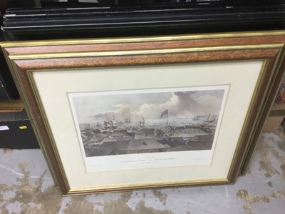 Lot 187 - Two antique framed engravings, together with other pictures and prints (qty)