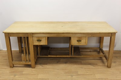 Lot 1392 - Highly unusual  late 19th century pine bakers table