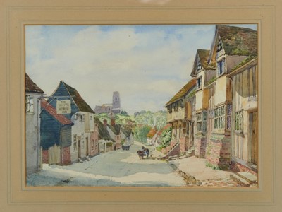 Lot 1104 - George Herbert Rose (1892-1955) pair of watercolours - Kersey, signed, in glazed frames