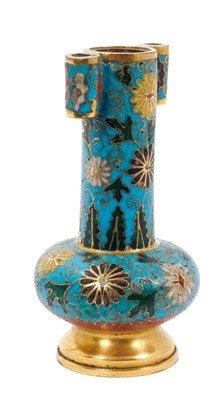 Lot 865 - Rare Chinese Ming Dynasty cloisonné enamel arrow vase, 15th / 16th century