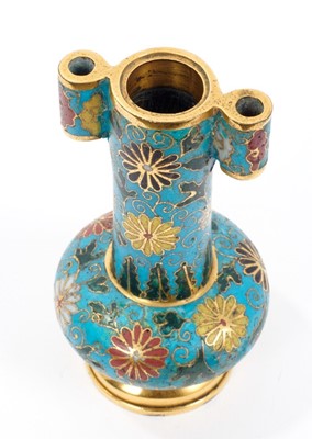 Lot 865 - Rare Chinese Ming Dynasty cloisonné enamel arrow vase, 15th / 16th century