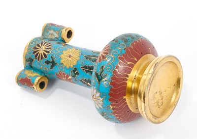 Lot 865 - Rare Chinese Ming Dynasty cloisonné enamel arrow vase, 15th / 16th century