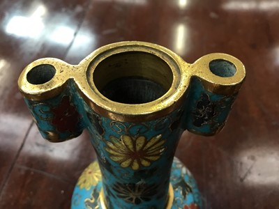 Lot 865 - Rare Chinese Ming Dynasty cloisonné enamel arrow vase, 15th / 16th century