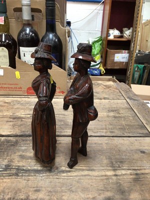 Lot 52 - Pair softwood figures