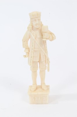 Lot 881 - Late 19th century European carved ivory figure