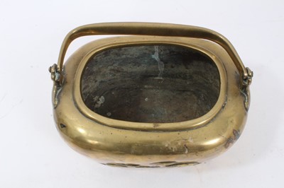 Lot 887 - 19th century Chinese brass hand warmer