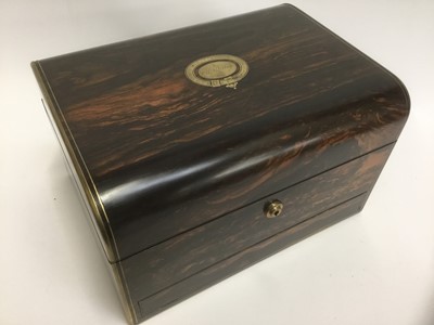 Lot 856 - Victorian coromandel dressing box