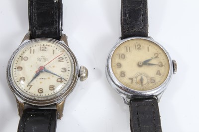 Lot 50 - Group of six vintage ladies wristwatches including two 9ct gold cased watches