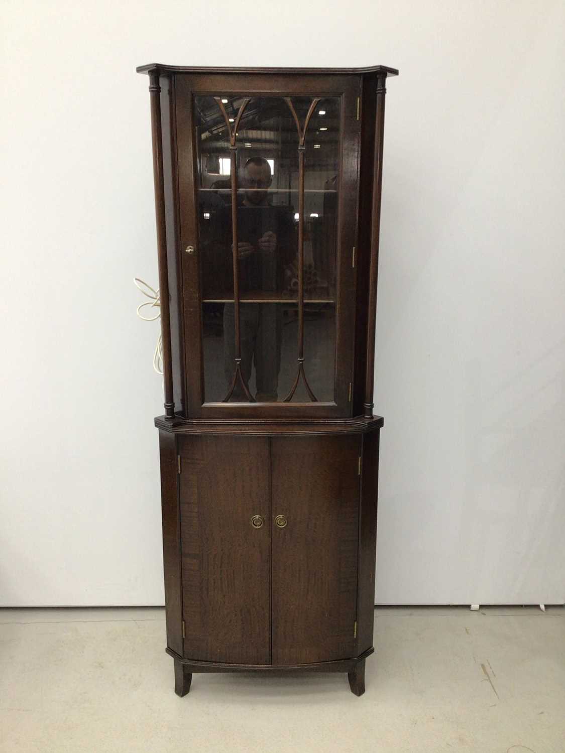 Lot 99 - Two height corner cabinet