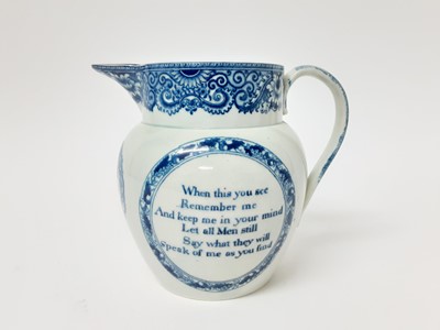 Lot 206 - Early 19th century pearlware jug