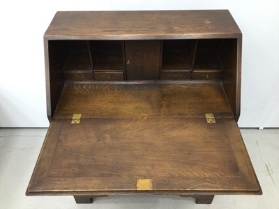 Lot 201 - Oak bureau H98, W80, D44cm