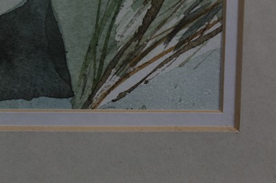 Lot 1092 - *Michael Mick Smee (b.1946) watercolour - Seawall at Fingringhoe, 41cm x 61cm, in glazed frame