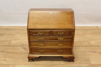 Lot 1442 - Miniature mahogany bureau