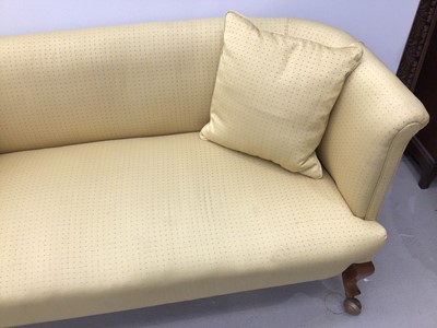 Lot 169 - Edwardian two seater sofa H78, W163, D69cm