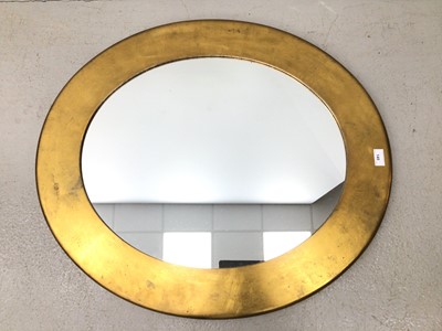 Lot 145 - Oval gilt framed wall mirror H80, W70cm