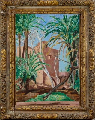 Lot 1265 - James Wyllie, contemporary, oil on canvas - A Ruined Kasbah, signed, titled and further signed verso, 72cm x 53cm, in gilt frame 
Exhibited: Royal Academy Exhibition 1970