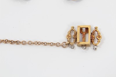 Lot 513 - Set of five Edwardian diamond monograms, each openwork plaque set with single cut diamonds in millegrain setting, probably originally applied to a silk band, together with a matching clasp. Largest...