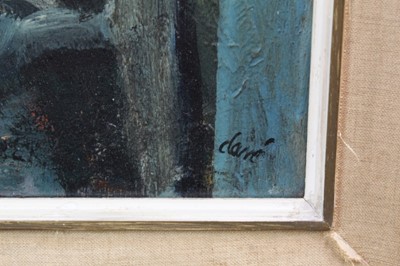 Lot 1059 - *Antoni Clave (1913-2005) oil on board - "Petit Arlequin", signed, 40cm x 26cm, framed 
Provenance: Arthur Tooth & Sons Ltd, Bruton Street, London