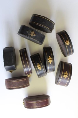 Lot 538 - Ten Victorian jewellery boxes for bangles