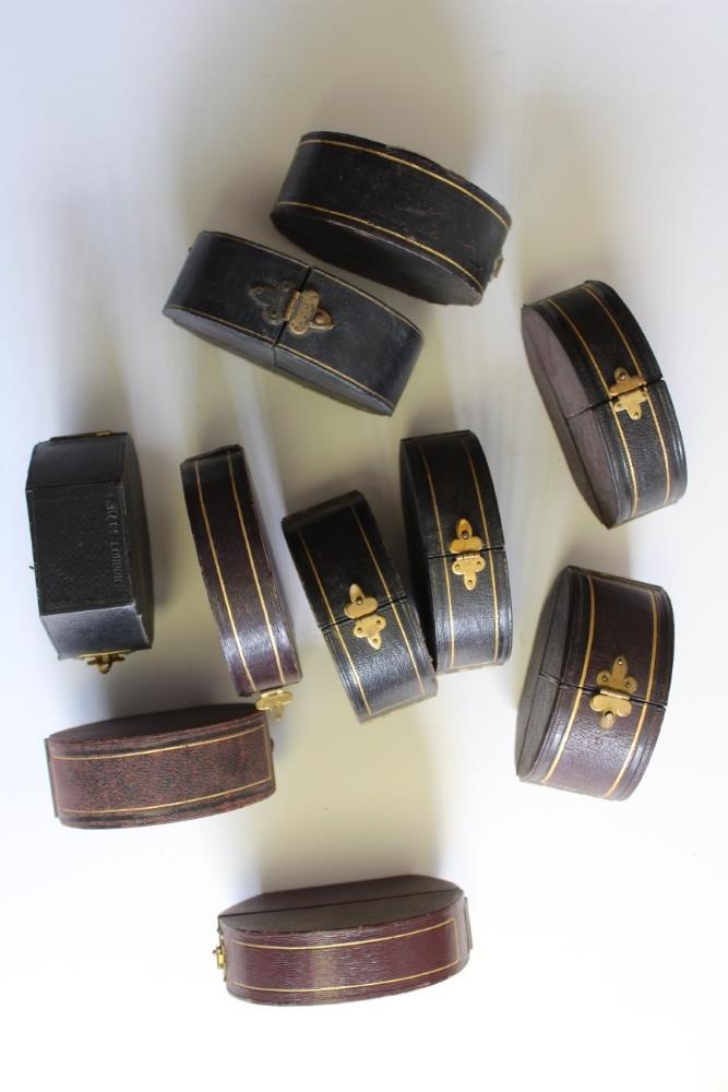 Lot 538 Ten Victorian jewellery boxes for bangles
