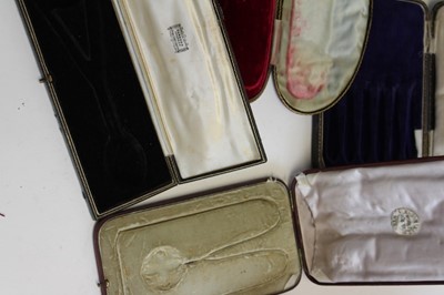 Lot 541 - Collection of antique and later jewellery boxes to include three Cartier boxes, Kutchinsky, Lacloche Fres, etc