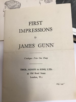 Lot 1191 - *Sir James Gunn (1893-1964) oil on canvas - 'First sketch for Conversation Piece