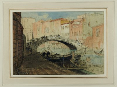 Lot 1199 - Henry Franks Waring, early 20th century, pencil and watercolour - Venetian