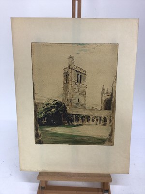 Lot 1206 - Sir William Nicholson (1872-1949) group of five signed prints - Colleges, each signed in ink and numbered 106, published 1905 at The Stafford Gallery, Old Bond Street, with blindstamp, 53cm x 40cm...