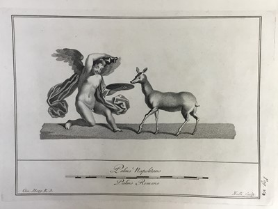 Lot 1823 - Good collection of mostly 18th century black and white Classical engravings, Italian subjects and others similar, containing in a folio