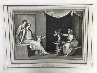 Lot 1824 - Good collection of 18th century Italian black and white Classical engravings to include statues, bronzes, marbles and similar subjects, unframed