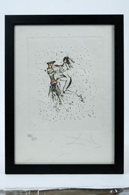 Lot 1837 - Salvador Dali (1904-1989) signed limited edition etching - Frolicking Figures, 224/250, signed and numbered in pencil, 29cm x 22cm