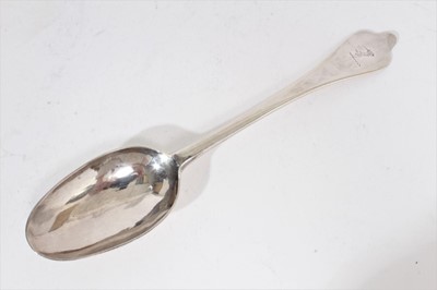 Lot 409 - Queen Anne Britannia standard, silver Dog nose, Rat tail spoon, circa. 1705, probably by William Petley, 20.2cm in overall length