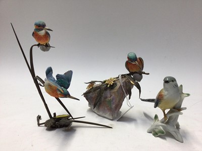 Lot 290 - Two Boehm porcelain groups of kingfishers