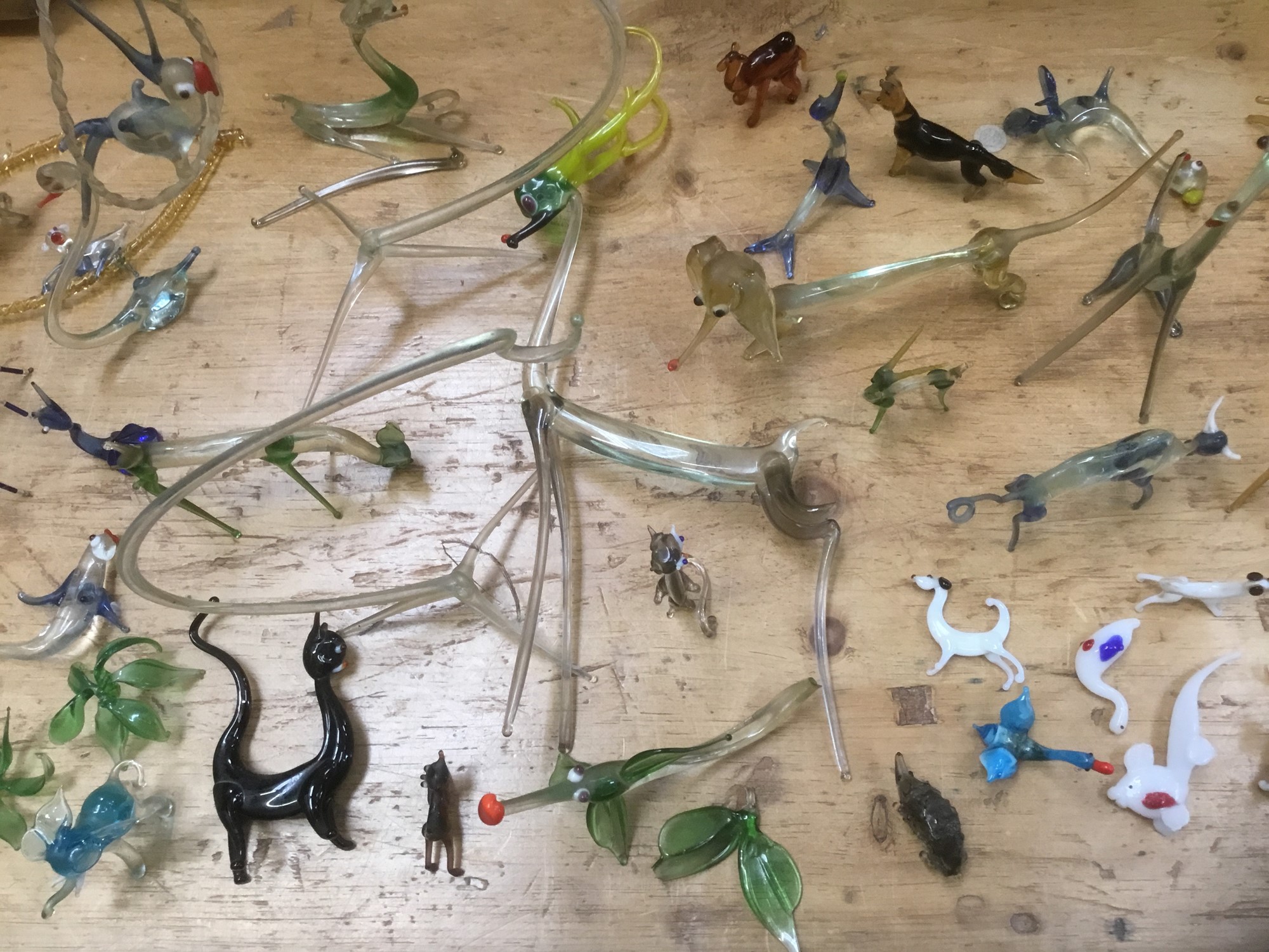 Lot 182 Extensive collection of murano glass animals,