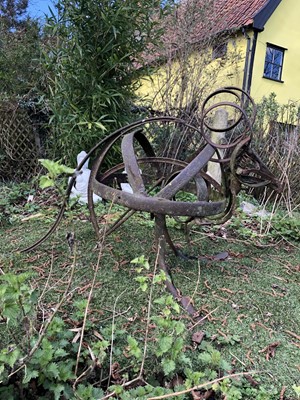 Lot 1862 - Quirky wrought iron constructed model of a wallaby, 160cm long