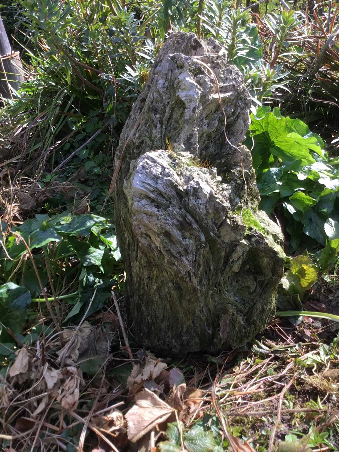 Lot 1873 - Fossilised tree trunk, approximately 43cm high