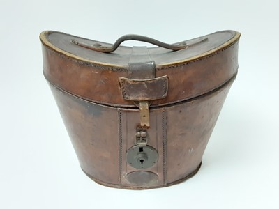 Lot 989 - Top hat by Thomas Townend in vintage brown leather case