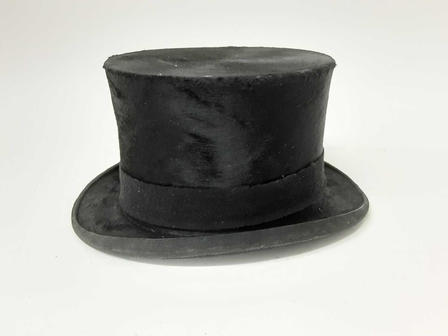 Lot 991 Two Herbert Johnson top hats, both in