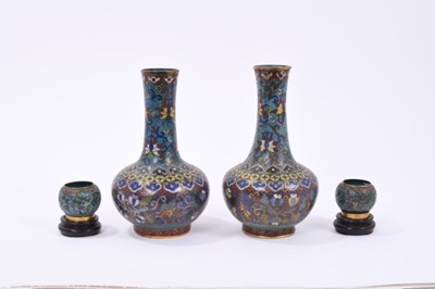 Lot 797 - Cloisonné vases