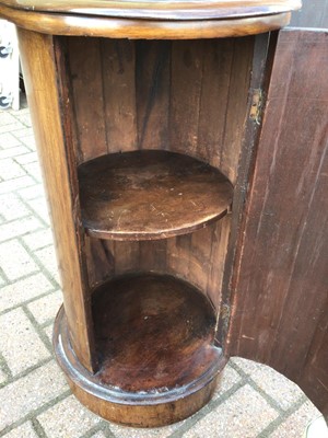 Lot 188 - Victorian mahogany cylinder pot cupboard, 73cm high