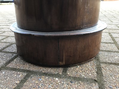Lot 188 - Victorian mahogany cylinder pot cupboard, 73cm high
