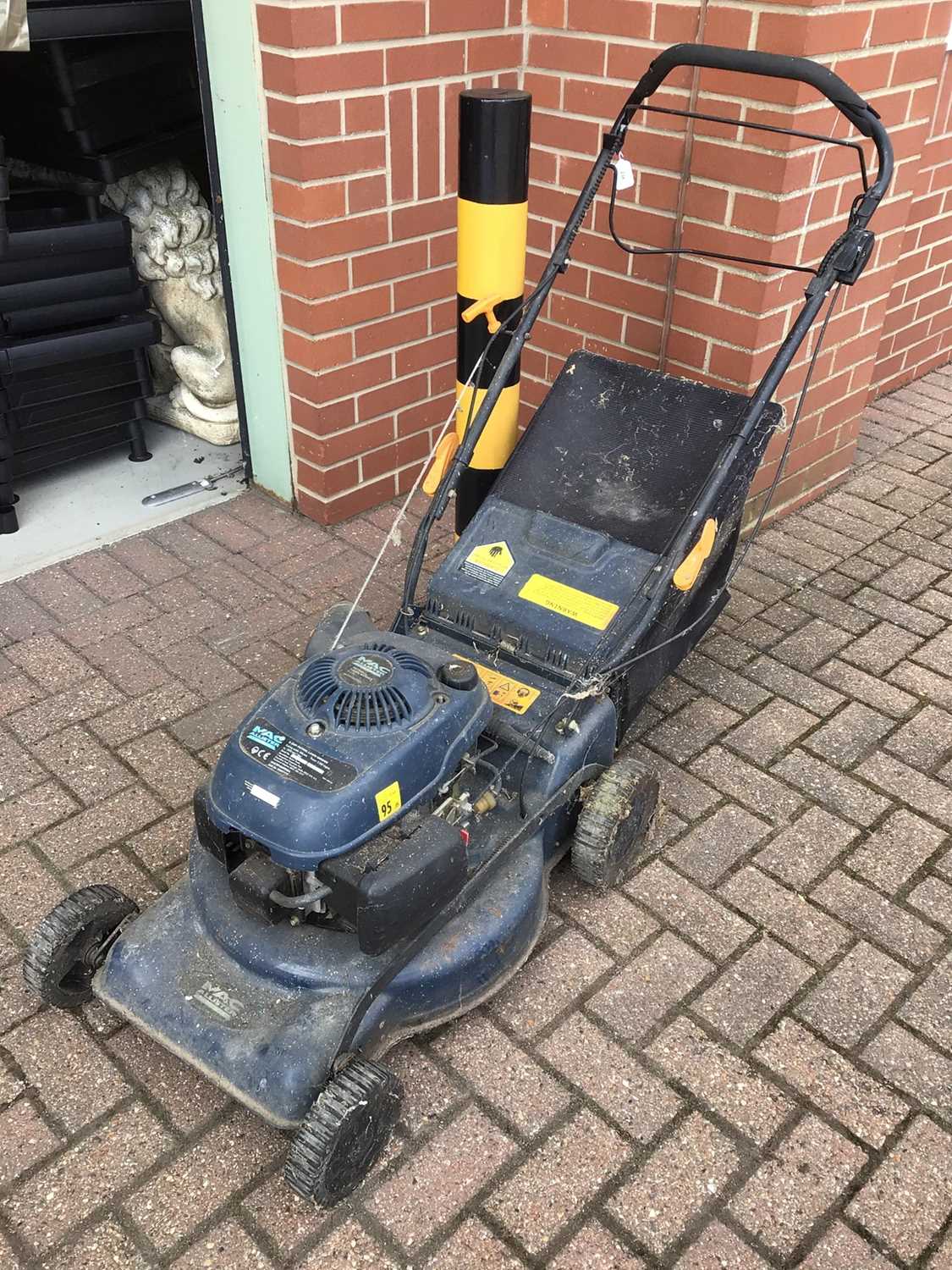 Lot 234 - Macallister petrol lawnmower with grass box